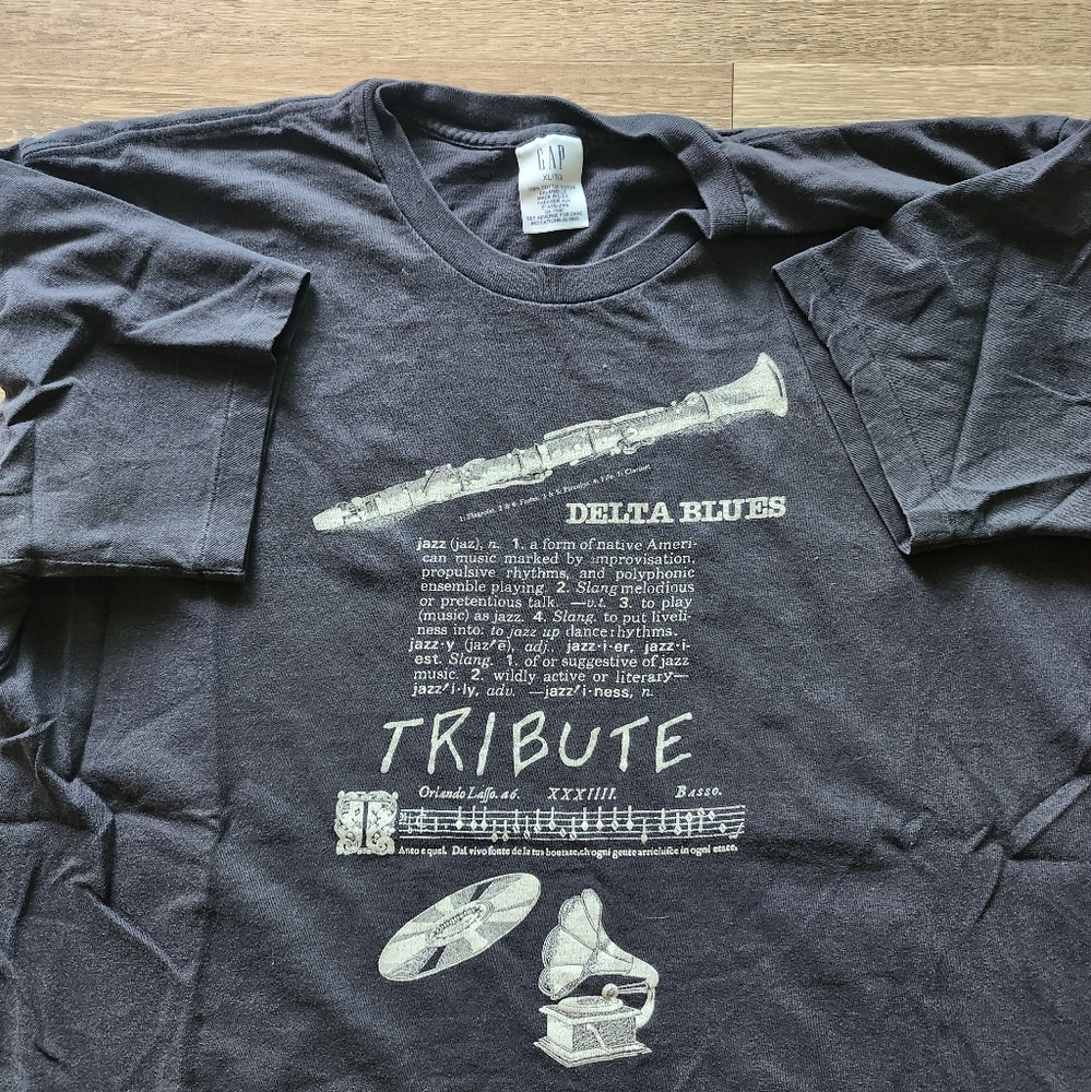 90s Gap Delta Blues Novelty Tshirt